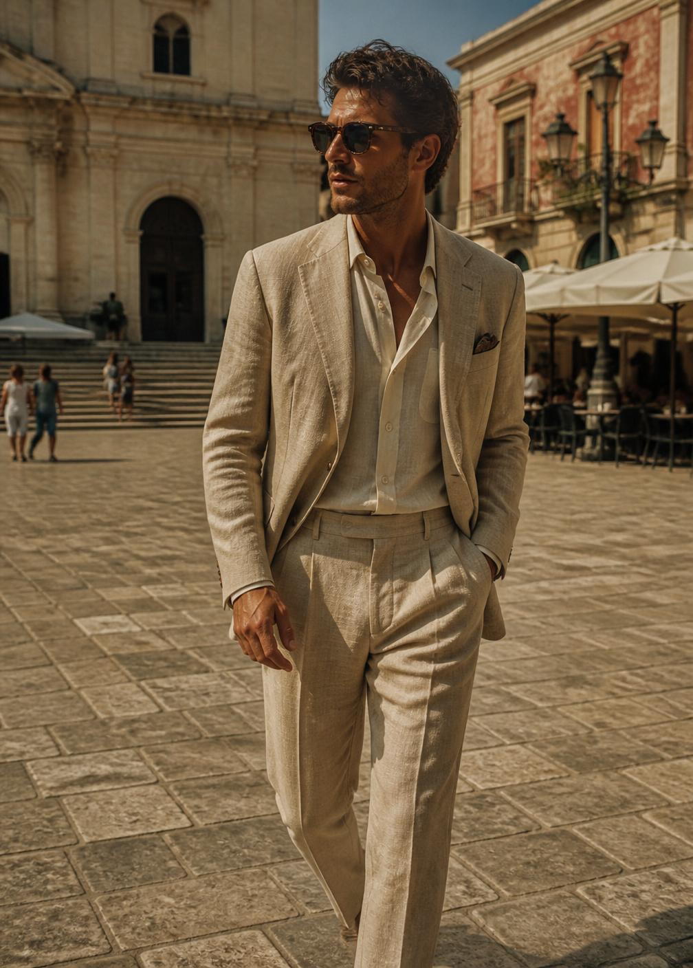 Traje de lino